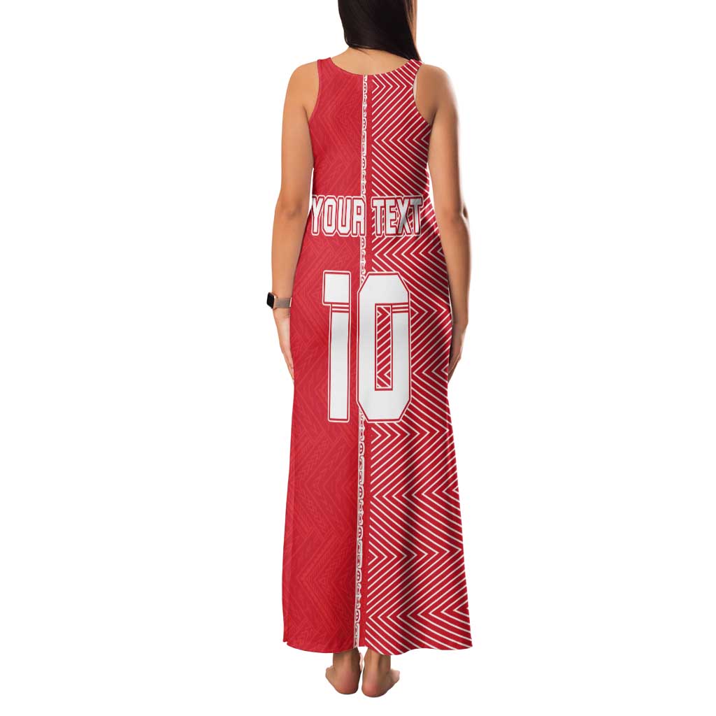 Custom Tahiti Football-Iron Warriors Family Matching Tank Maxi Dress and Hawaiian Shirt LT03 - Polynesian Pride