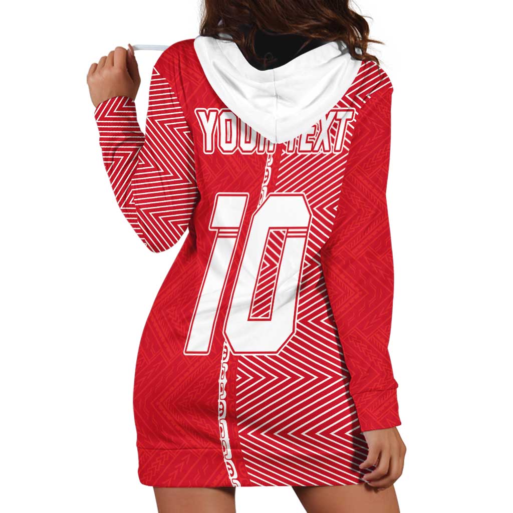 Custom Tahiti Football-Iron Warriors Hoodie Dress LT03 - Polynesian Pride