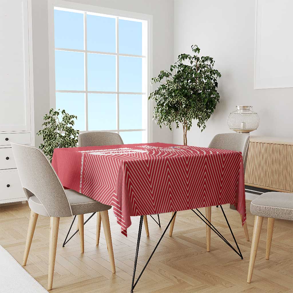 Custom Tahiti Football-Iron Warriors Tablecloth
