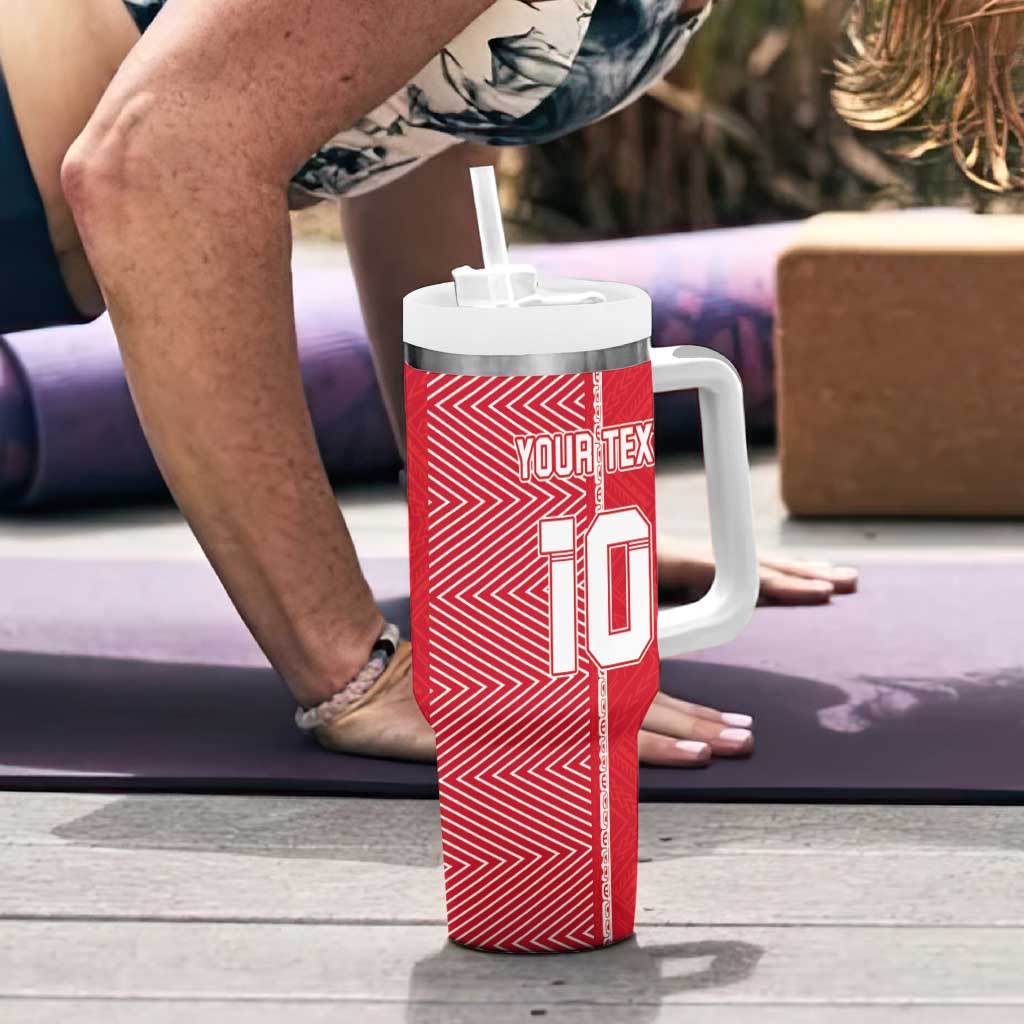Custom Tahiti Football-Iron Warriors Tumbler With Handle