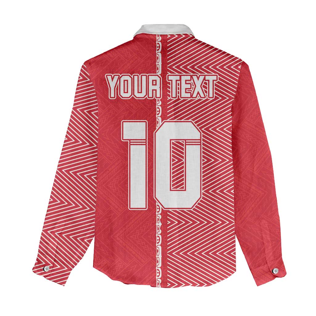 Custom Tahiti Football-Iron Warriors Women Casual Shirt LT03 - Polynesian Pride