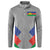 Custom New Caledonia-The Kagus Button Sweatshirt