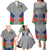 Custom New Caledonia-The Kagus Family Matching Puletasi and Hawaiian Shirt