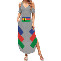 Custom New Caledonia-The Kagus Family Matching Summer Maxi Dress and Hawaiian Shirt