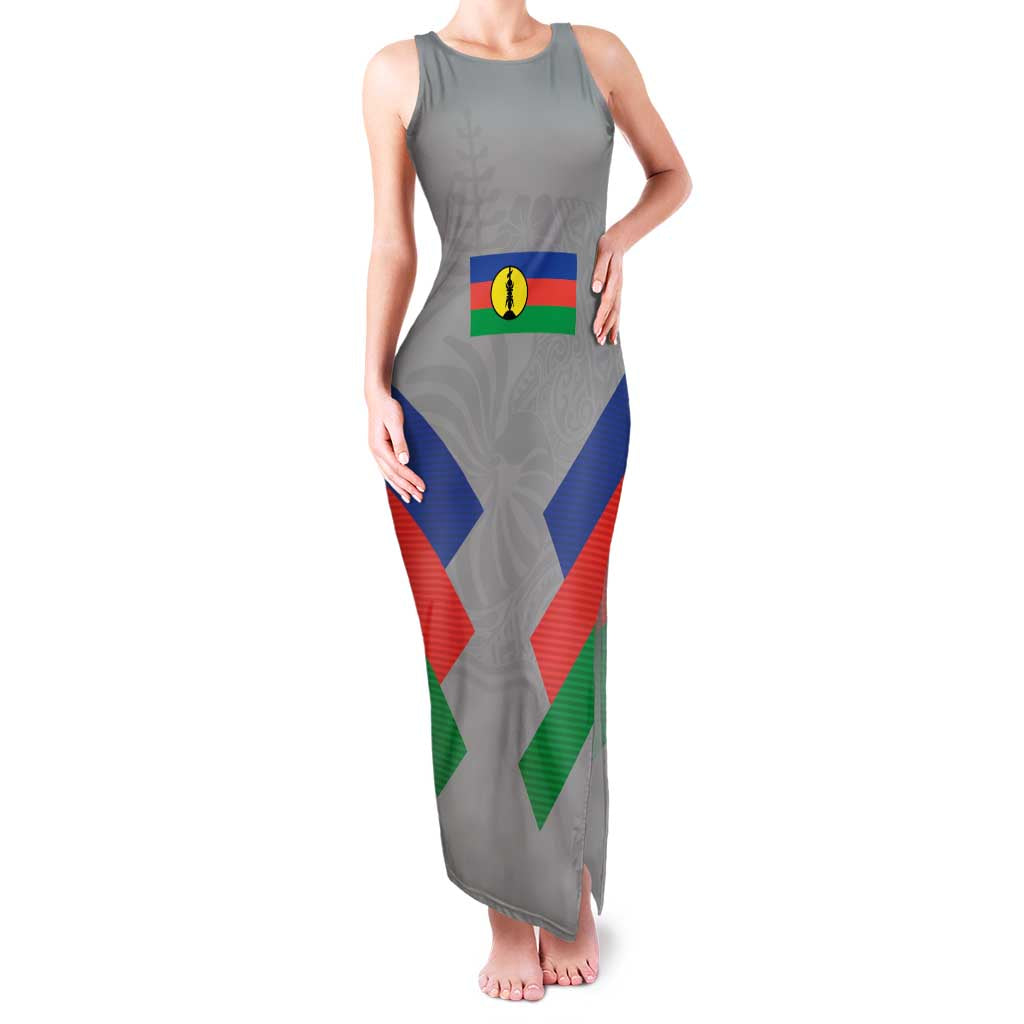 Custom New Caledonia-The Kagus Family Matching Tank Maxi Dress and Hawaiian Shirt