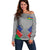 Custom New Caledonia-The Kagus Off Shoulder Sweater