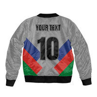 Custom New Caledonia-The Kagus Sleeve Zip Bomber Jacket