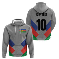 Custom New Caledonia-The Kagus Zip Hoodie