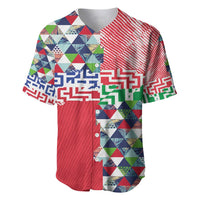 Hawaiian Floral Kakau Tropical Leaves-Sporty Style Baseball Jersey LT03 Art - Polynesian Pride