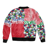 Hawaiian Floral Kakau Tropical Leaves-Sporty Style Bomber Jacket LT03 - Polynesian Pride