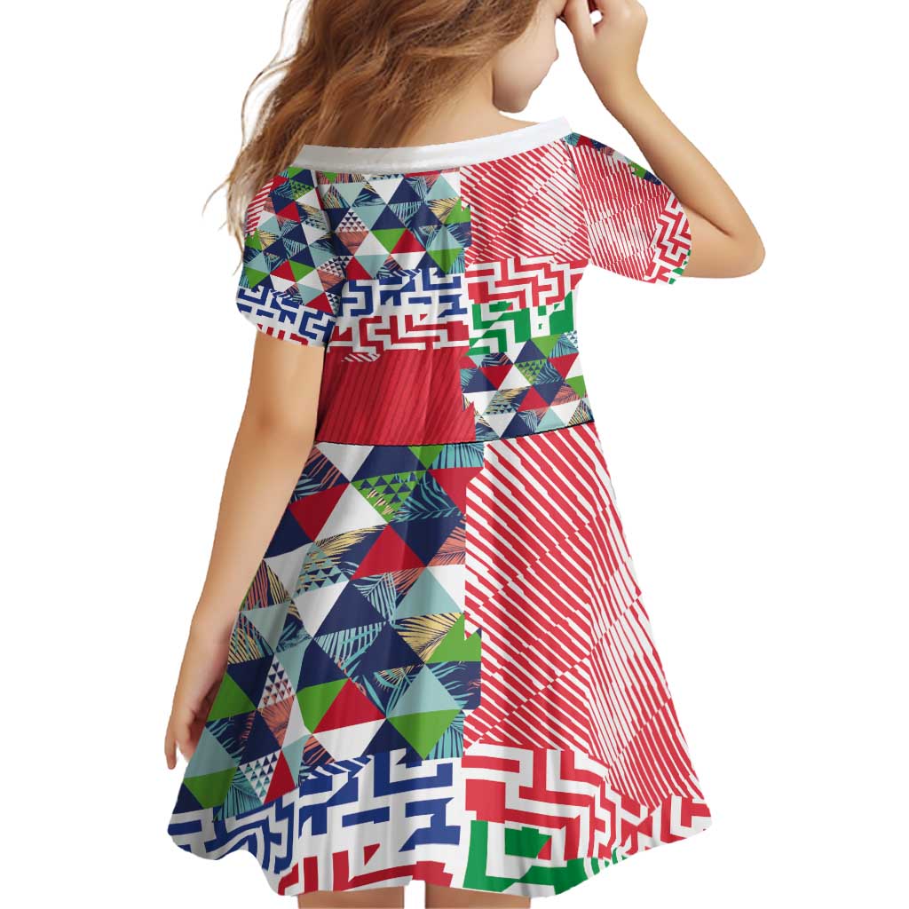 Hawaiian Floral Kakau Tropical Leaves-Sporty Style Family Matching Puletasi and Hawaiian Shirt LT03 - Polynesian Pride