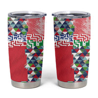 Hawaiian Floral Kakau Tropical Leaves-Sporty Style Tumbler Cup LT03 Art - Polynesian Pride