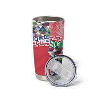 Hawaiian Floral Kakau Tropical Leaves-Sporty Style Tumbler Cup LT03 - Polynesian Pride