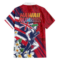 Hawaii Runner-Kakau Art with Lei and Plumeria Family Matching Off Shoulder Maxi Dress and Hawaiian Shirt LT03 - Polynesian Pride