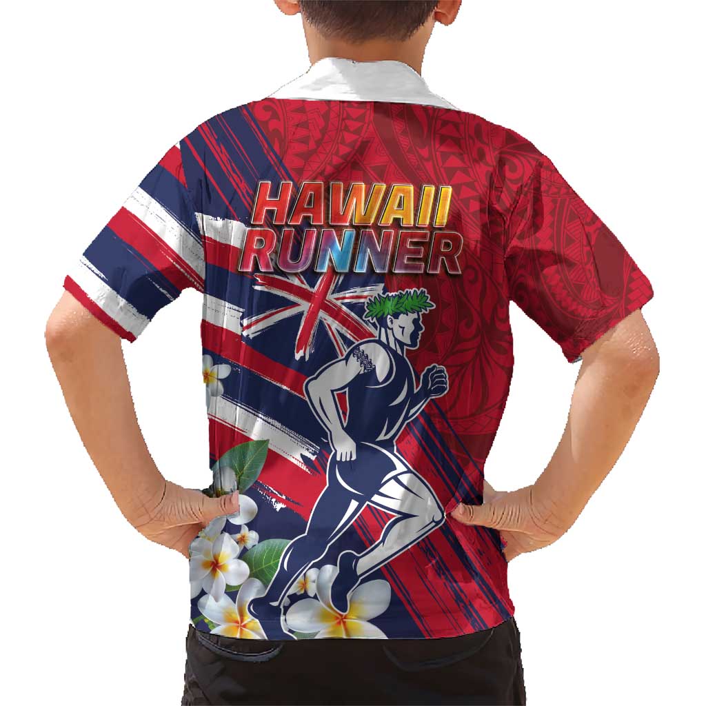 Hawaii Runner-Kakau Art with Lei and Plumeria Family Matching Short Sleeve Bodycon Dress and Hawaiian Shirt LT03 - Polynesian Pride