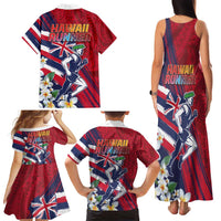 Hawaii Runner-Kakau Art with Lei and Plumeria Family Matching Tank Maxi Dress and Hawaiian Shirt LT03 - Polynesian Pride