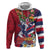 Hawaii Runner-Kakau Art with Lei and Plumeria Hoodie