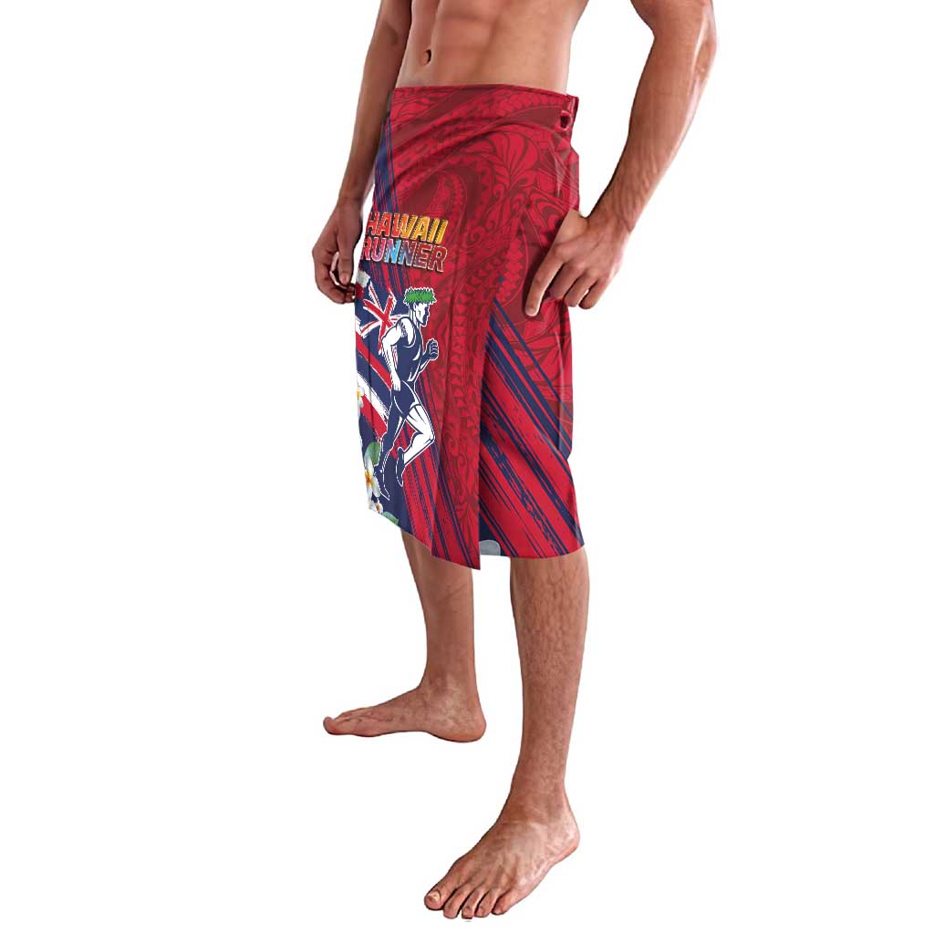 Hawaii Runner-Kakau Art with Lei and Plumeria Lavalava