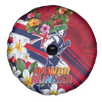 Hawaii Runner-Kakau Art with Lei and Plumeria Spare Tire Cover LT03 - Polynesian Pride