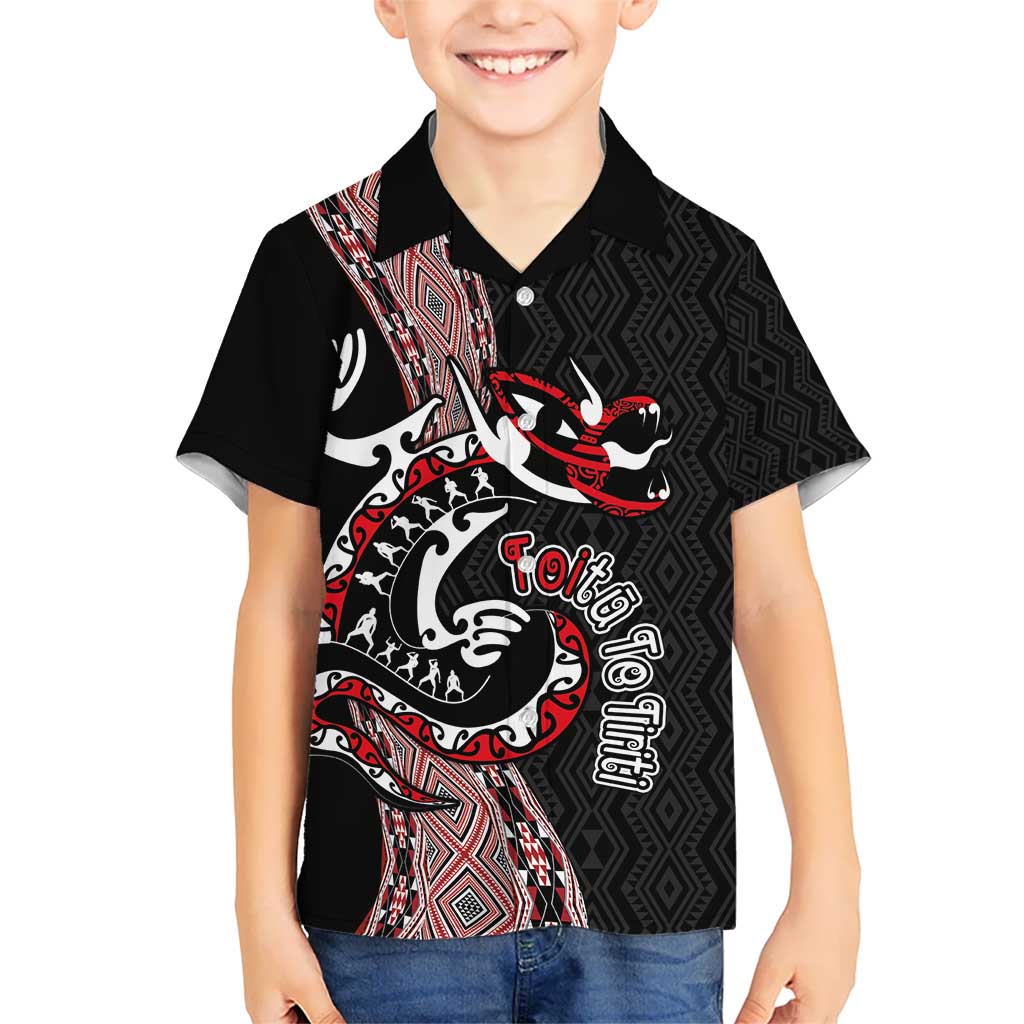 Aotearoa Toitu Te Tiriti Taniko Hawaiian Shirt Maori Taniwha Haka - Honour the Treaty LT03 - Polynesian Pride