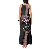Aotearoa Toitu Te Tiriti Taniko Tank Maxi Dress Maori Taniwha Haka - Honour the Treaty LT03 - Polynesian Pride