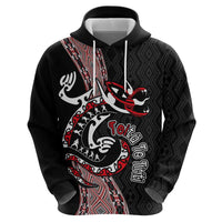 Aotearoa Toitu Te Tiriti Taniko Zip Hoodie Maori Taniwha Haka - Honour the Treaty LT03 - Polynesian Pride