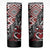 Aotearoa Maori Moko Art with Taniko Half Style Skinny Tumbler