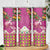 Hawaiian Lei Turtle and Plumeria Skinny Tumbler Polynerian Art Tattoo-Plum Pink Color