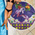 Hawaiian Lei Turtle and Plumeria Beach Blanket Polynerian Art Tattoo-Navy Color