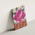 Hawaiian Plumeria and Humpback Whales Canvas Wall Art Polynerian Art Tattoo-Plum Pink Color
