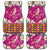 Hawaiian Plumeria and Humpback Whales Car Mats Polynerian Art Tattoo-Plum Pink Color