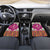 Hawaiian Plumeria and Humpback Whales Car Mats Polynerian Art Tattoo-Plum Pink Color