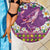 Hawaiian Plumeria and Humpback Whales Beach Blanket Polynerian Art Tattoo-Mauve Color