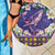 Hawaiian Plumeria and Humpback Whales Beach Blanket Polynerian Art Tattoo-Navy Color