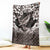 Hawaiian Plumeria and Humpback Whales Blanket Polynerian Art Tattoo-Grayscale Mode
