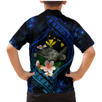 Hawaii Turtle Plumeria Flower Fanciful Family Matching Mermaid Dress and Hawaiian Shirt LT03 - Polynesian Pride
