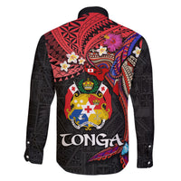 Tonga Emancipation Day Family Matching Tank Maxi Dress and Hawaiian Shirt Ngatu Humpback Whale Polynesian Flower LT03 - Polynesian Pride