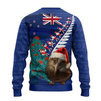 New Zealand Christmas Ugly Christmas Sweater Kiwi Bird Santa and Silver Fern Funny Haka Dance LT03 - Polynesian Pride