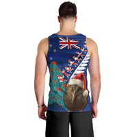 New Zealand Christmas Men Tank Top Kiwi Bird Santa and Silver Fern Funny Haka Dance LT03 - Polynesian Pride