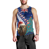 New Zealand Christmas Men Tank Top Kiwi Bird Santa and Silver Fern Funny Haka Dance LT03 - Polynesian Pride