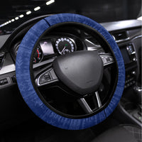 New Zealand Christmas Steering Wheel Cover Kiwi Bird Santa and Silver Fern Funny Haka Dance LT03 Universal Fit Blue - Polynesian Pride