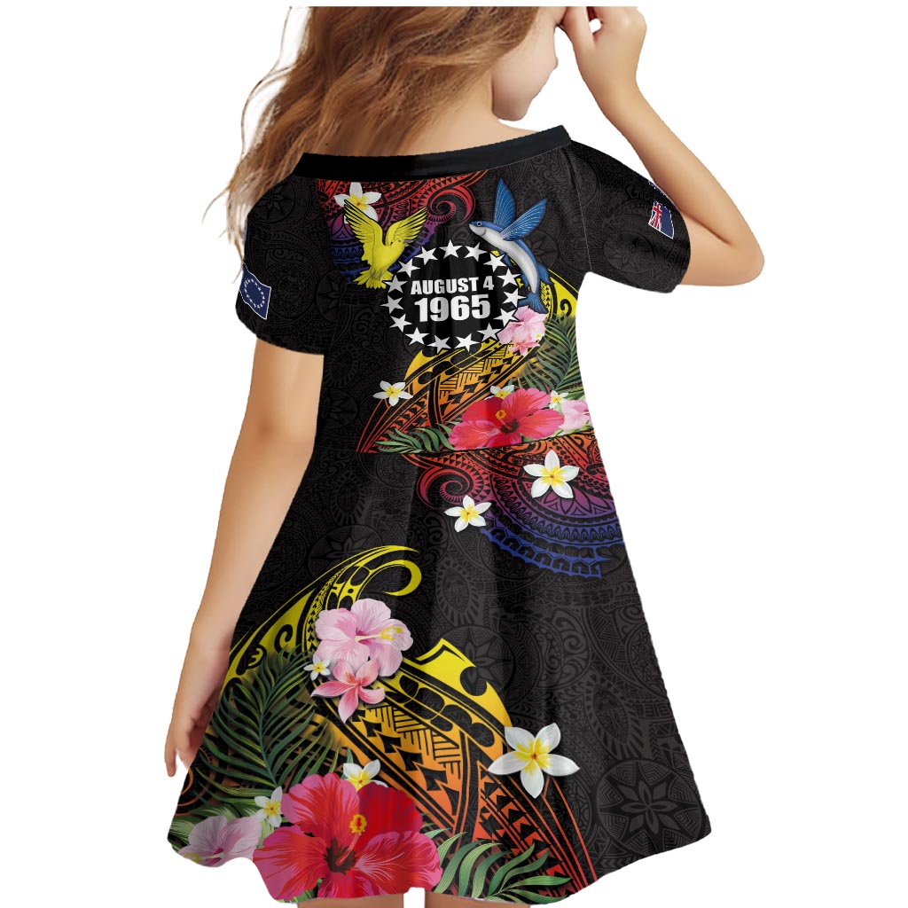 Cook Islands Independence Day Family Matching Mermaid Dress and Hawaiian Shirt Maroro and Kakaia with Hibiscus Flower Polynesian Pattern LT03 - Polynesian Pride