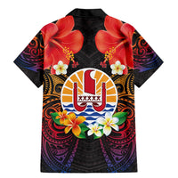 French Polynesia Bastille Day Family Matching Mermaid Dress and Hawaiian Shirt Tiare Flower and National Seal Polynesian Pattern LT03 - Polynesian Pride