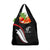 New Zealand Rugby Grocery Bag Sporty Silver Fern Shape with Maori Tattoos - Polynesian Pride