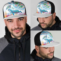 Hawaiian Turtles and Whales Mesh Trucker Cap Polynesian Tropical Tattoo Ocean Style LT03 - Polynesian Pride