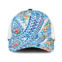 Hawaiian Turtle and Lei Classic Cap Tribal Kakau and Tropical Plants Watercolor Style LT03 Universal Fit Multicolor - Polynesian Pride