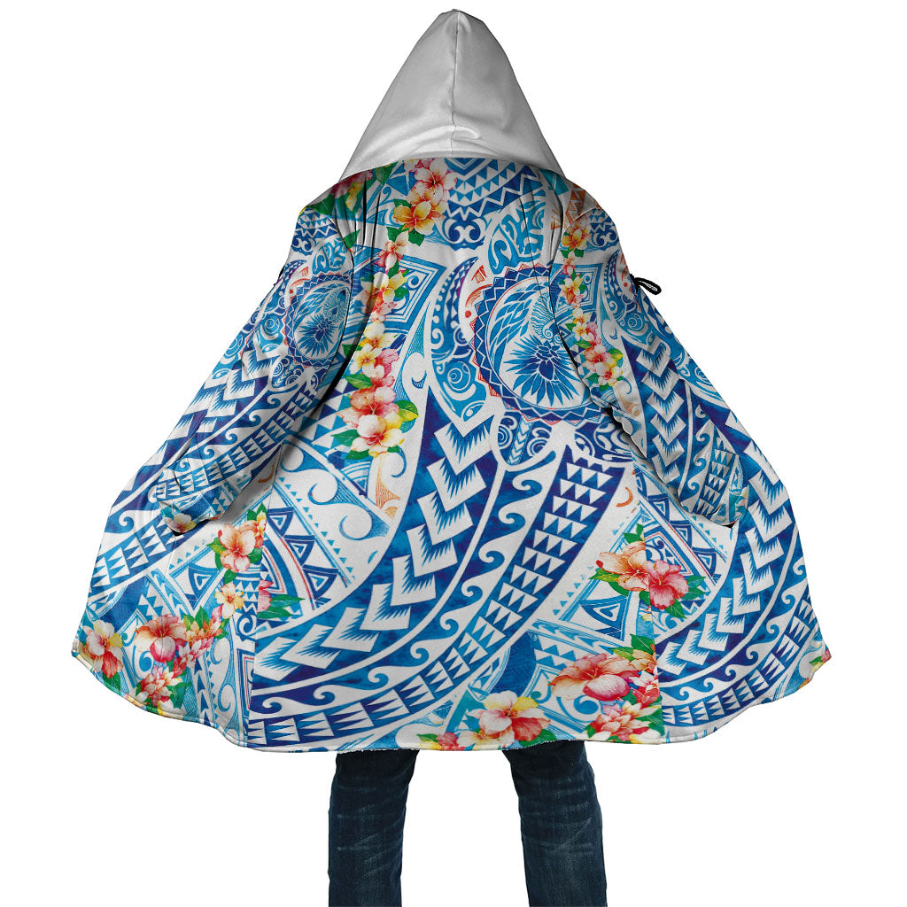 Hawaiian Turtle and Lei Cloak Tribal Kakau and Tropical Plants Human Heart LT03 Unisex Multicolor - Polynesian Pride