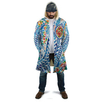 Hawaiian Turtle and Lei Cloak Tribal Kakau and Tropical Plants Human Heart LT03 - Polynesian Pride