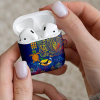 Hawaii Ocean AirPods Case Pineapple Turtle and Mango Reef Triggerfish and Kakau Tattoo LT03 - Polynesian Pride
