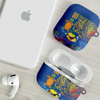 Hawaii Ocean AirPods Case Pineapple Turtle and Mango Reef Triggerfish and Kakau Tattoo LT03 - Polynesian Pride